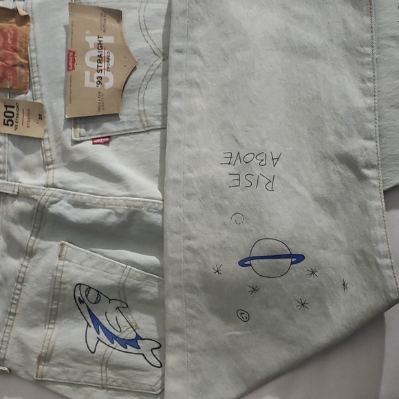 LEVI'S 501 93 STRAIGHT MEN'S 32.NWT - Picture 5 of 5